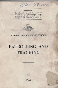 Booklet, DOMINION PRESS, Patrolling and Tracking Booklet, 1965