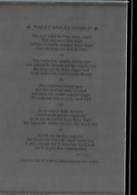 Framed Poem, FUZZY WUZZY ANGELS