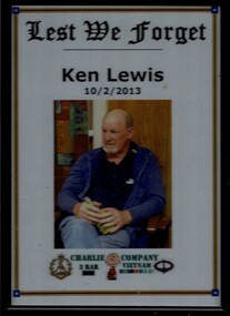 Photo, Lest We Forget  (Ken Lewis)