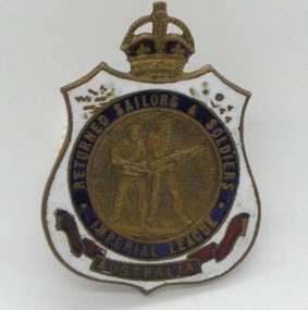 Metal Badge, RSSI.A.    Lapel    badge. 1918