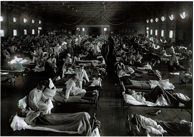 Photograph, Influenza Hospital Ward
