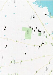 Work on paper - Map of Lara and surrounds, Soldiers Settlement Lara District WWI
