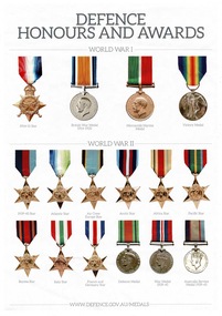 Posters Honours and Awards, Defence Honours and Awards, circa 2000