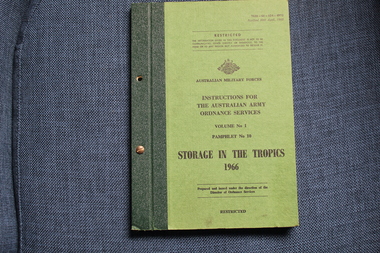 Booklet - australain Military Forces, Storage In The Tropics 1966, 30 April 1968