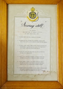 Returned Sailor's, Soldiers & Airmen's sub branch ( serving still ) framed print