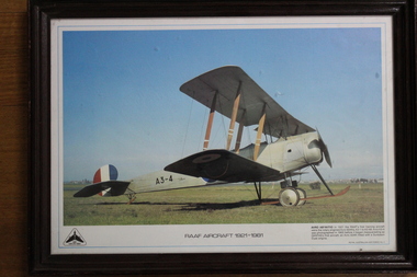 Two Pictures R.A.A.F. Aircraft CIRC 1921- 1981, R.A.A.F. Diamond Jubilee photographs. Two R.A.A.F. Aircraft
