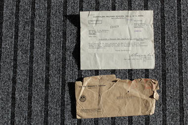 Documentation War record R.P. Kelly, Papers for Pte R. P. Kelly V161130