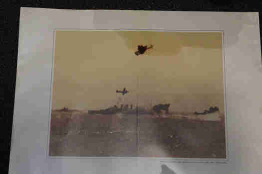 HMAS Australian under air attack by japanese planes,