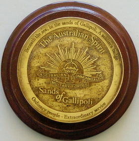 Plaque - Sands of Gallipoli plaque