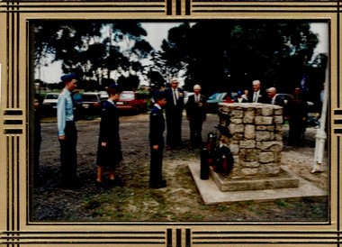 Photograph - Framed Photograph of Anzac day service at Lara R,S,L