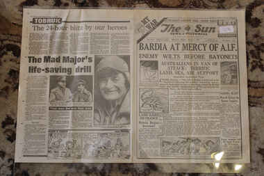 Newspaper - The Sun Newspaper - Special - Dated - 6/1/1941  My War Part 12 - Bardia At Mercy of A.I.F, The Sun NewsPaper Special - Dated 6/1/1941 - Victory At Bardia  - Australians in Van Of Attack