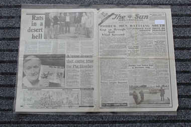 Newspaper - The Sun Newspaper Dated 29/11/1941 - Special - My War Part 17 - Tobruk Men Battling South, Local Newpaper Reporting World War 2 Events - Special - Rats In A Desert Hell