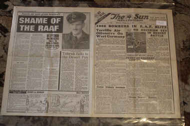 Newspaper - The Sun Newspaper Dated 1/6/1942 - Soecial - My War Part 26 - 1000 Bombers In R.A.F. Blitz, Local Newspaper Dated 1/6/1942 - Special - My War Part 26