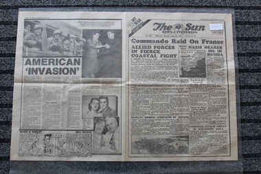 Newspaper - The Sun Newspaper Dated 20/8/1942 - Special - My War Part 29 - Commando Raid On France, Local Newspaper Dated 20/8/1942 - My War Part 29 - Commando Raid On France - Te Dieppe Disaster