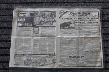 Newspaper - The Sun Newspaper Dated 7/11/1942 - Special - My War Part 31, Local Newspapr Dated 7/11/1942 _ Special - My War Part 31 - Complete Victory In Egypt - El Alamein