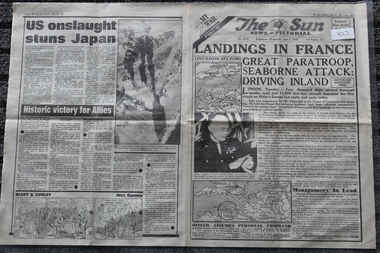 Newspaper - The Sun Newspaper dated 7/6/1944 - Special - My War Part 43, Local Newspaper Dated 7/6/1944 - Special - My War Part 43 - Landings In France - On The Beaches Of Normandy