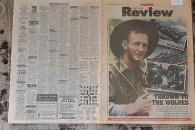 Newspaper - Herald Sun Dated 11/2/1995 50 Anniv. of Japanese Attacks Contiue Thru Java, New Guinea and Rabual