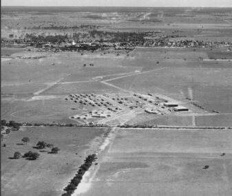Black and White photograph, Possibly Dept of Defence photograph, Nhill RAAF Base