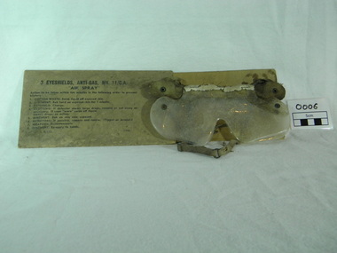 Anti-Gas eyeshields, 1943
