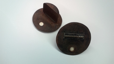 Vehicle headlight blackout covers 2 of, c1940