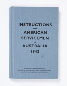 Booklet - Instruction book, Instructions for American Servicemen in Australia 1942, 2006