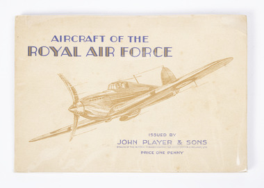 Booklet - collector card booklet, Aircraft of the Royal Air Force, c1940s