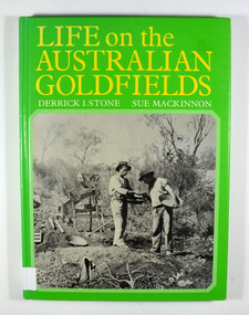 Hardcover. Front cover has a photograph of two miners from West Australia using the dry-blowing technique. In the background are two 'Wood's dry placer-miners'. Back cover has a photograph of the interior of a steam-operated quartz crushing battery at the Mount Boppy Mine.