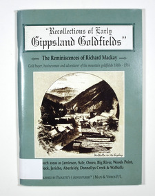 Paperback. Cover is green. Front cover has a sepia photograph of a drawing with the caption 'Walhalla in its heyday. Back cover has a photograph of an old building with a sign on it that says 'Copper Mine Hotel'. There is a man standing in front of the building. In the foreground is a four wheel drive vehicle.