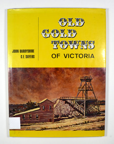 Hardback. Yellow dust cover. Front of jacket illustration-The Diggings, Ballarat. The poppet head, battery house, and mullock heap are typical of an old gold mine, and have been restored on Sovereign Hill over the old North Normandy mine. Back of jacket-The Bend in the Road, at Clunes. Inside both front and back cover is a drawn map of Victoria showing all the towns mentioned in the book.