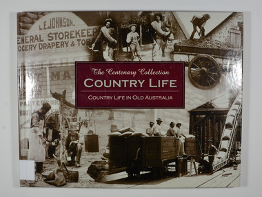 Hardcover. Front cover has a series of various photographs of country life in old Australia. Back cover has photographs as well as the blurb describing this book.