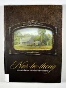 Paperback. Front cover has a photograph of a painting of 'Lucknow', a farm which was owned by the Yeates Family. Back cover has a black and white photograph of a lady standing next to a wooden sign post showing the Acheron Way and the distances to Marysville, Warburton, Narbethong and Healesville.