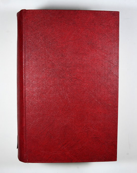 Red cover with the title and volume on the spine. 