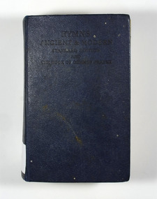 Cover is dark blue with the title on the front cover.