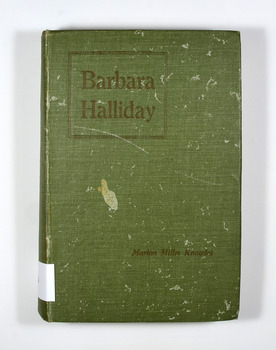 Cover is olive green with the title and author's name in gold lettering on the front cover and spine.