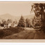 Shows the Wood's Point Road in Marysville in Victoria. Shows an unsealed road leading through the forest. On the left hand side of the road, behind a bank of shrubs, can be seen a small house and some out buildings and wooden fencing. On the reverse is a space to write a message and an address and to place a postage stamp. The postcard is unused.