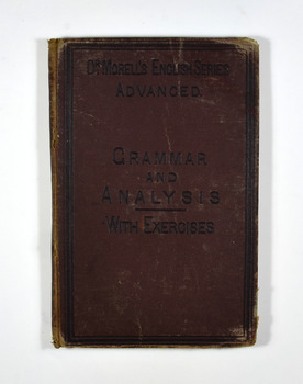 The book has a brown cover with the title and author written in black on the front cover.