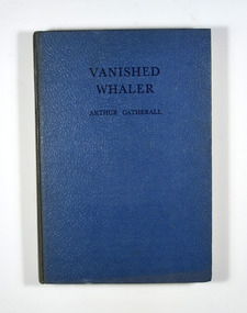 No dust cover. Book is bound in blue with the title and author  in black on the front cover and the spine.