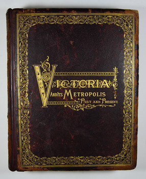 Hardback. Dark brown cover with the title in gold lettering. There is also a border in gold decorating the outer edge of the front cover. The spine is also decorated in gold along with the title and the volume number.