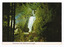 Shows Steavenson Falls in Marysville in Victoria, illuminated at night. Shows the falls cascading down the mountain which is heavily forested. On the reverse of the postcard is a space to write a message and an address and to place a postage stamp. The postcard is unused.
