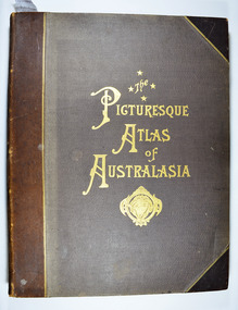 Hardcover. Cover is brown with the title in gold lettering. Underneath the title is a symbol of a solid wreath surrounding the head of a ram.