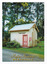 Shows the original Police Station in Marysville in Victoria. Shows a small, weatherboard building with a stone chimney. On the reverse of the postcard is a space to write a message and an address and to place a postage stamp. The postcard is unused.