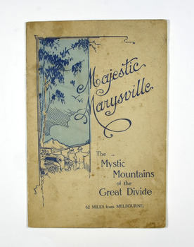 Paperback. Cover is beige with a drawing of two people standing next to a car looking at the view. The title is in dark blue across the front.