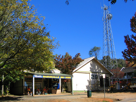 Shows Nat's Marysville Ski Hire in Murchison Street in Marysville in Victoria.
