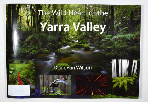 Paperback. Front cover has a main photograph of a creek running through a forest. There is also four smaller photographs. They are of a Red Coral Fungi, a Superb Lyrebird, a night time view looking upwards in a grove of trees and a view of a Soft tree fern. The back cover has a photograph of a Superb Lyrebird.
