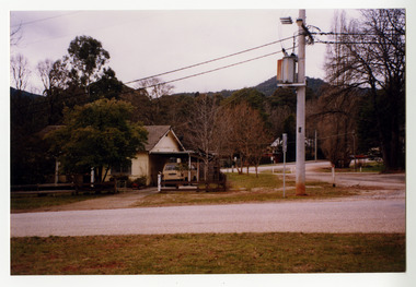 Shows a house on Pack Road in Marysville in Victoria.