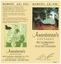 Shows an information brochure for Anastasia's Cottages in Marysville. Front shows a photograph of one of the cottages. Inside of the brochure shows two photographs of some of the interior of the cottage with a short synopsis of the cottages and local birdlife and activities. Shows also a photograph of a river and a person cross country skiing at Lake Mountain with a short synopsis on the activites that can be undertaken in the area during each of the four seasons. Reverse shows information regarding the journey to Marysville from Melbourne with a small map of the region. Also shows contact information for the cottages.