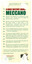 Shows the reverse side of the entry ticket. shows a brief history of Meccano and of the builder of the collection of Meccano models that could be seen at Manical Mechanicals.