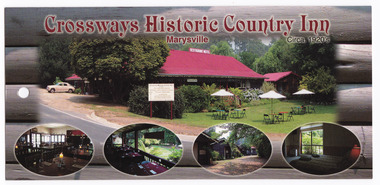 An information flyer regarding the Crossways Historic Country Inn in Marysville.