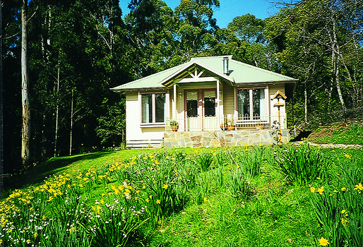 A colour photograph of one of the cottages located at Little Dene Garden Cottages in Buxton.