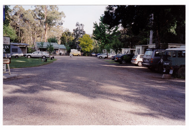 A colour photograph taken at the Marysville Caravan Park.